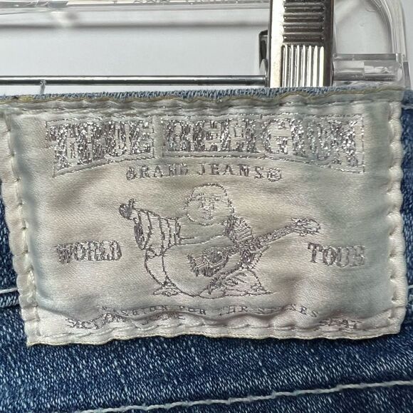 True Religion Jeans Swarovski Crystal World Tour Patch Size 26 - Picture 13 of 16